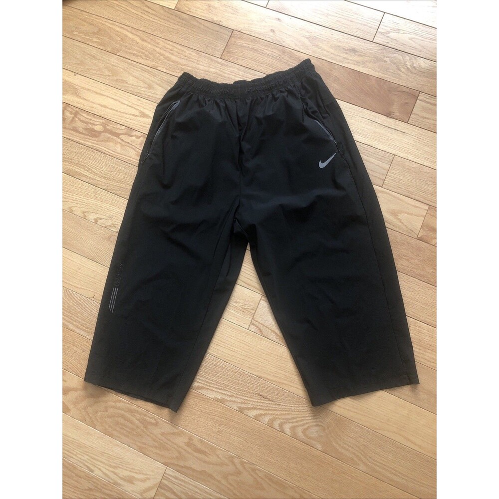 Nike Sports Black Wind Pants Men's XL 195/108A Pre-owned 3/4 pant leg